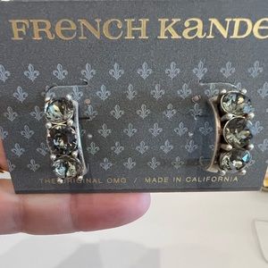 Australian Crystal Huggies - Silver